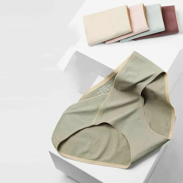 ショーツ コットン 4枚セット ローライズ マタニティ パンツ 通気性 伸縮性 肌に優しい 綿 マタニティ インナー 冷え対策 無地 レース 産前 2