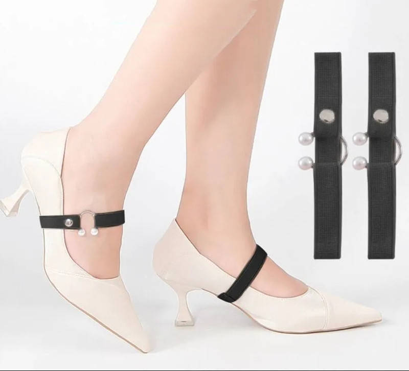 メタル シューズベルト シューズバンド ミュール シューズバンド 脱げ防止 走れる U字 靴擦れ防止 アクセサリー 上品 おしゃれ 結婚式 二次会