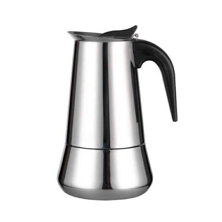 直火式エスプレッソメーカー ガス 直火式 コーヒーマシン キッチン用品 エスプレッソメーカー 家庭用 コーヒー 2/4/6カップ 珈琲 コーヒーメーカー 電気ストーブ用 コーヒーパーコレーター ステンレス アイスコーヒー 3