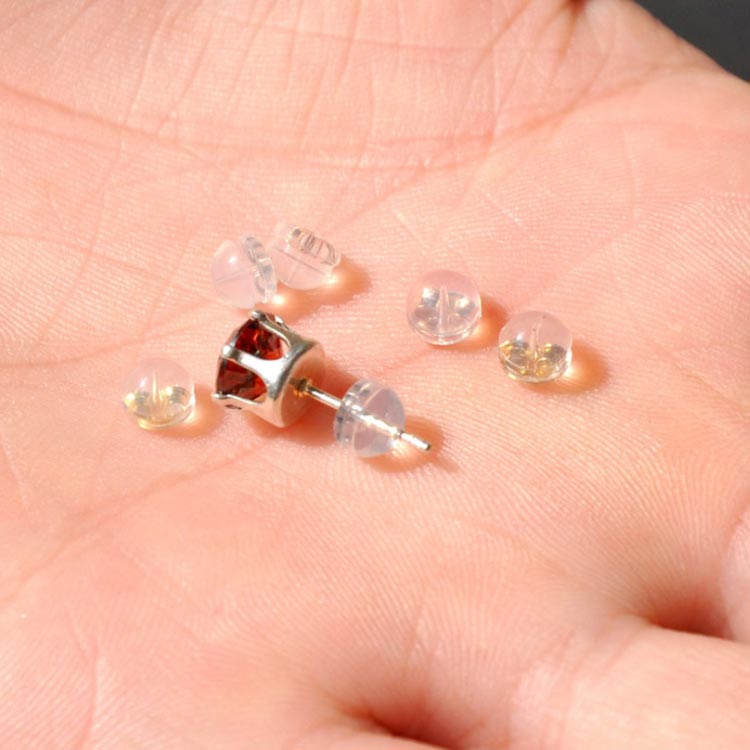 10個入れ 落ちない ピアスキャッチ ピアス キャッチ シリコン 10個入れ 18金 G18k ...