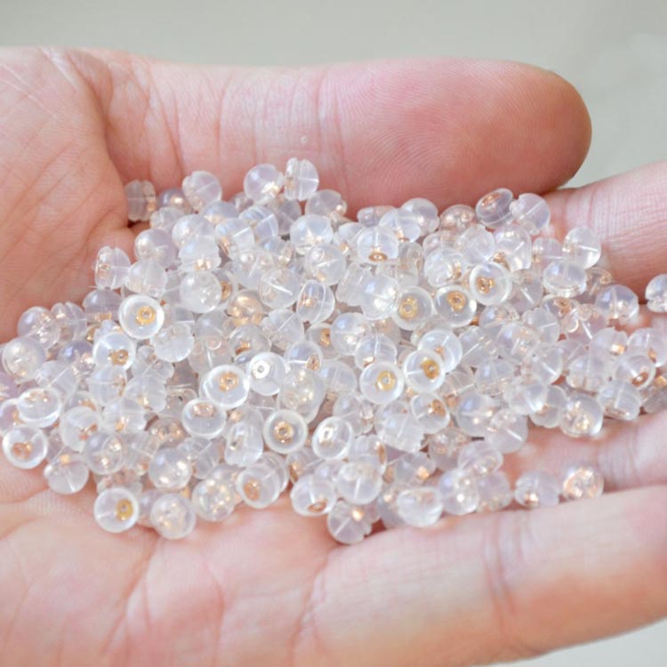 10個入れ 落ちない ピアスキャッチ ピアス キャッチ シリコン 10個入れ 18金 G18k ...