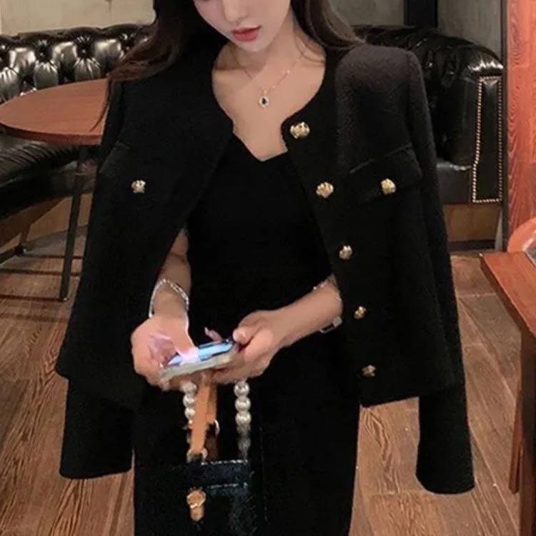 ツイードジャケット ジャケット 長袖 羽織り オフィス ノーカラー 入園式 おしゃれ ツイードコート ブルゾン カジュアル エレガント 卒業式 ママスーツ フォーマル レディース ツイードジャケット 通勤 入学式 アウター 卒園式 結婚式 母親 母 春 秋 冬 20代 30代 40代