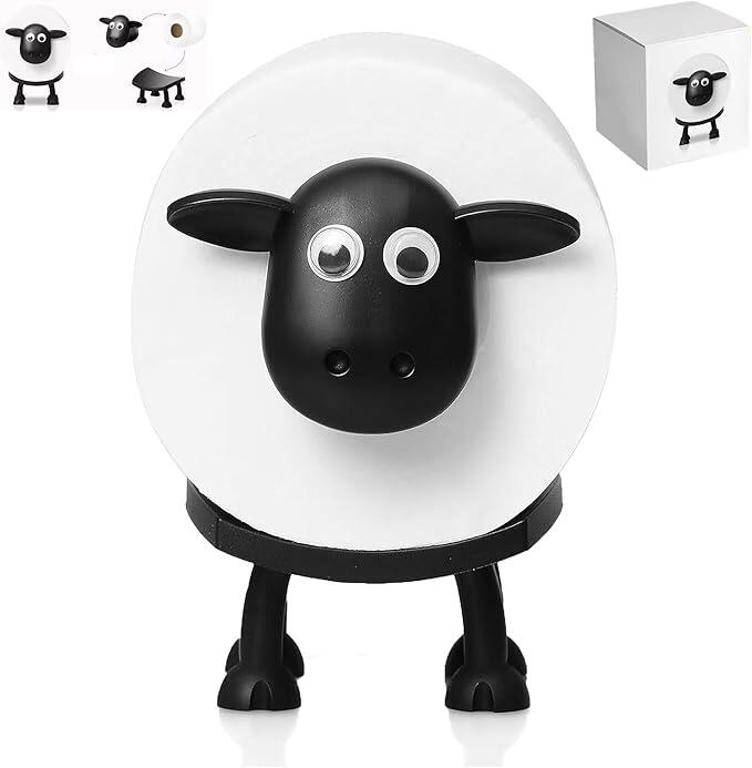 【2025新型】トイレホルダー トイレットペーパー置き かわいい動物ティッシュペーパーホルダー トイレットペーパースタンド トイレ収納 取り付け簡単