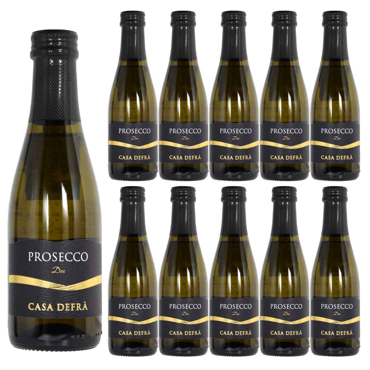 ［12本セット］ プロセッコ フリツァンテ 200ml瓶×12 カーザ・デフラ イタリア・ヴェネトPROSECCO FRIZZANTE