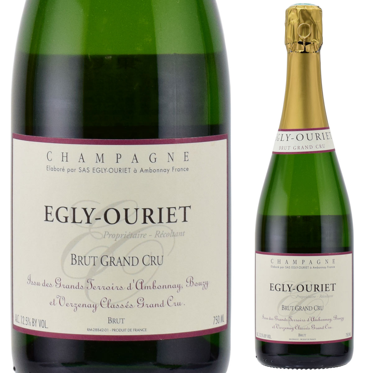 エグリ・ウーリエ　ブリュット・グラン・クリュ　750ml泡　シャンパン　レコルタン・マニュピュラン　BRUT GRAND CRU / EGLY OURIET / NV 送料無料商品につき、北海道・東北は別途送料必要（1,000円追加）