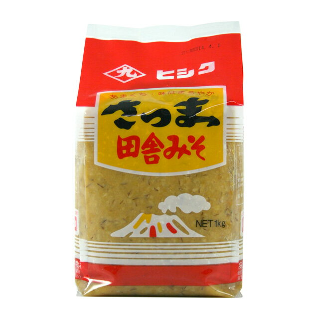 ヒシク さつま田舎麦みそ 1kg 【藤安醸造／鹿児島】