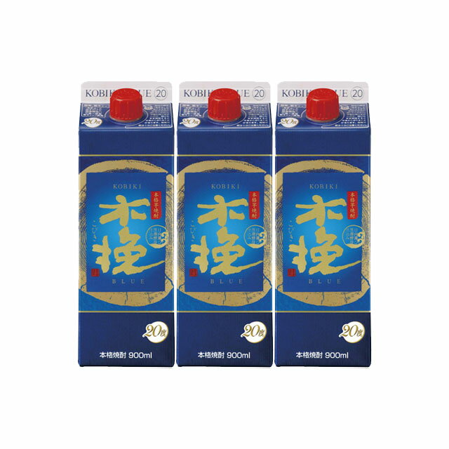 乐天商城 - 木挽BLUE 20度 パック 900ml×3本 芋焼酎 雲海酒造※北海道・東北エリアは別途運賃が1000円発生します。
