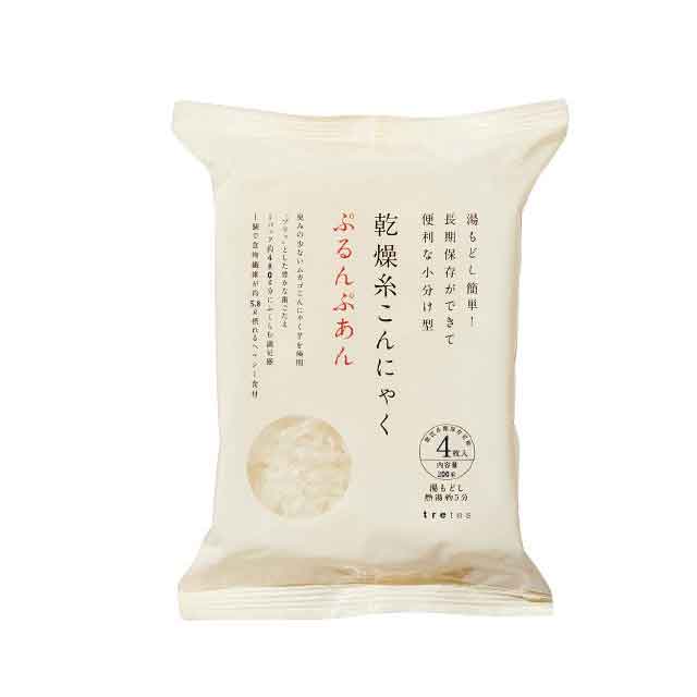 ［トレテス］ 乾燥糸こんにゃく・ぷるんぷあん ［50g×4］