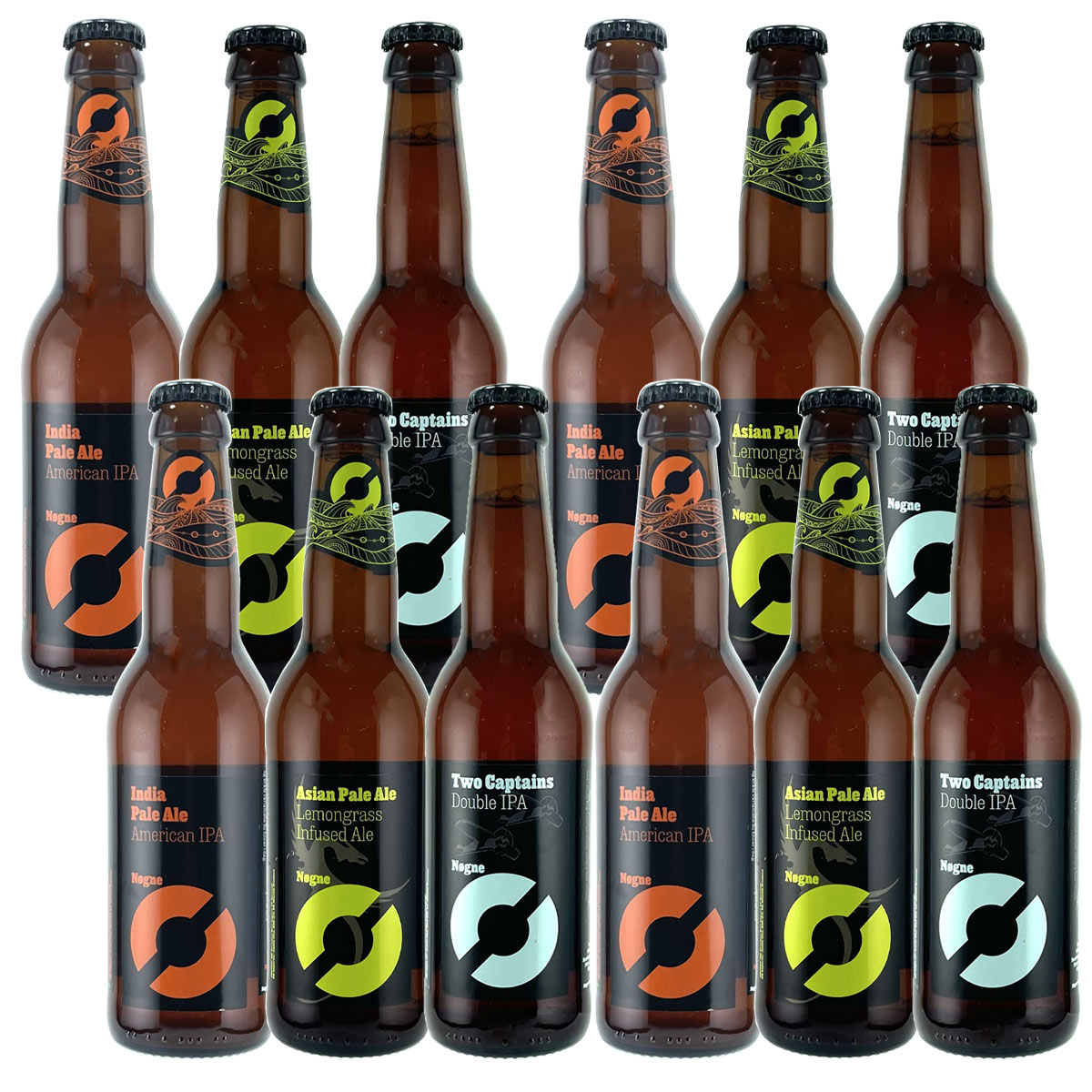 ヌグネ 瓶3種12本セット 送料無料 ノルウェー クラフトビールNogne O（Naked Island／裸島） 送料無料商品（北海道・東北は別途送料必要（1,000円追加）のサムネイル