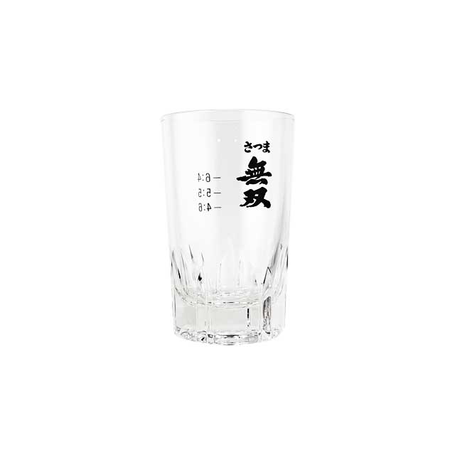 乐天商城 - さつま無双 お湯割りグラス 目盛り付