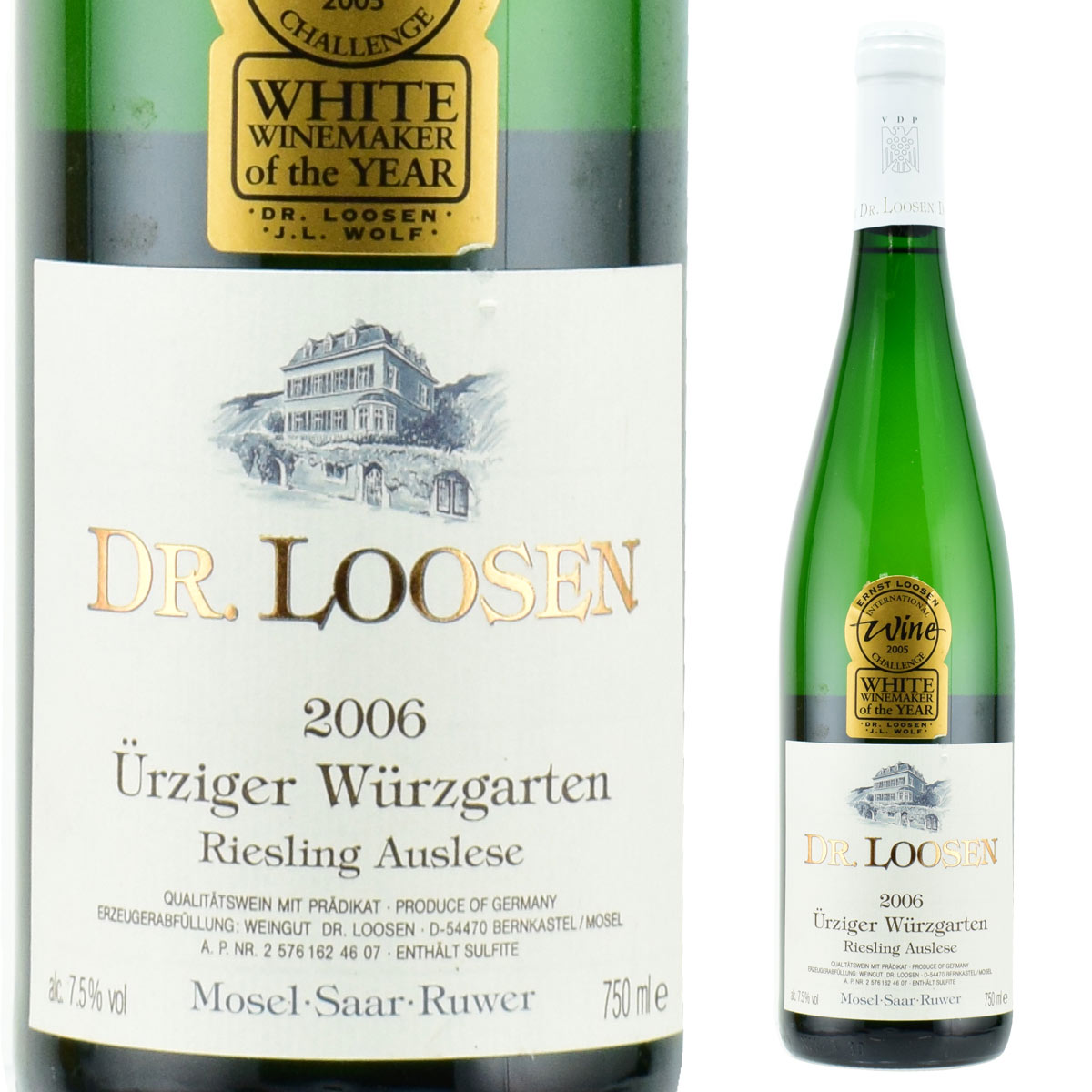 ドクター・ローゼン　ユルツィガー・ヴュルツガルテン　リースリング　アウスレーゼ　2006　750ml白甘口　Dr.Loosen ?rziger W?rzgarten Riesling