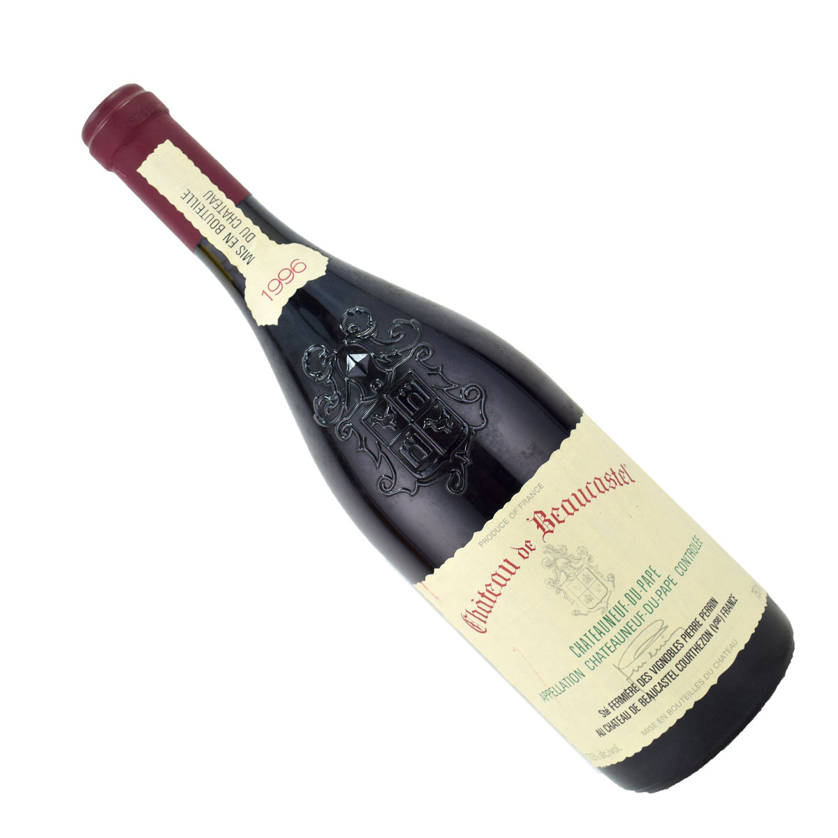 シャトー・ド・ボーカステル　シャトー・ヌフ・デュ・パープ　ルージュ1996　750ml赤　フランス・ローヌ地方　AOC Chateauneuf-du-Pape Ch?teau de Beaucastel