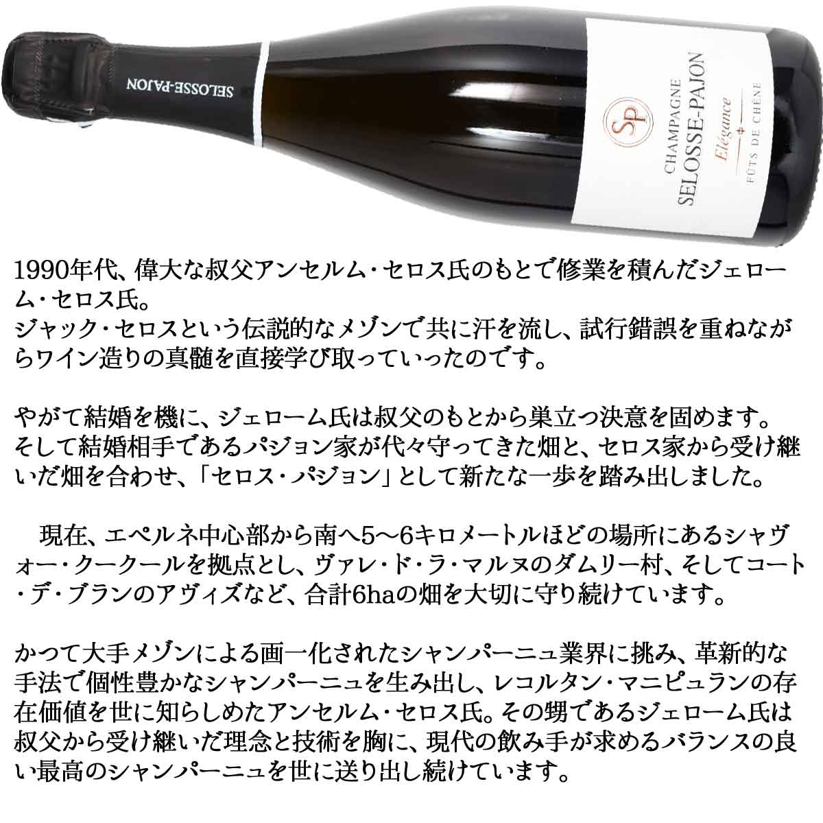 エレガンス ブリュット フュ・ド・シェーヌ 750ml泡 セロス・パジョン シャンパンCUVEE FUT DE CHENE ELEGANCE SELOSSE PAJON kinko-10037963 オーリック サンプル画像3