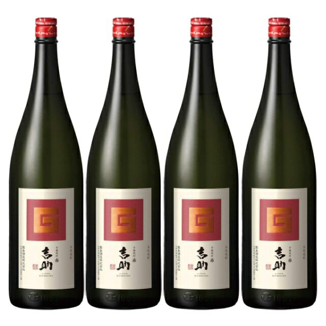 乐天商城 - 芋麹 吉助 赤 25度 1800ml×4 芋焼酎 霧島酒造※北海道・東北エリアは別途運賃が1000円発生します。