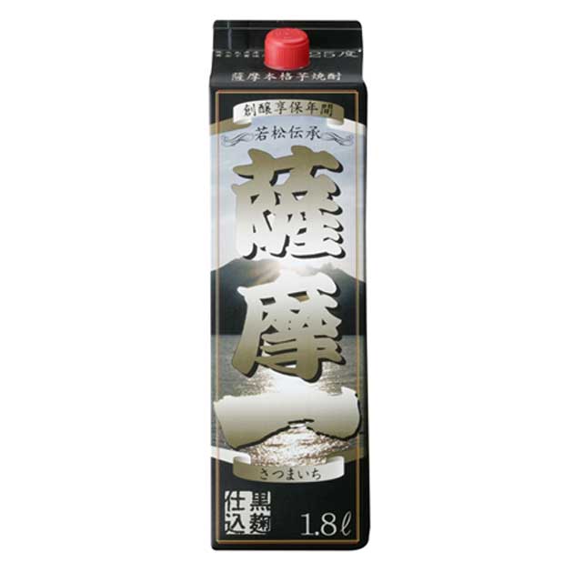 コストパフォーマンス最高！旨い！ 薩摩一 25度 パック 1800ml 芋焼酎 若松酒造