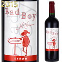 バッドボーイ シラー 2015 750ml赤 フランス ジャン・リュック・テュヌヴァン （ヴァランドロー）　BAD BOY Syrah※北海道・東北地区は、別途送料1000円が発生します。