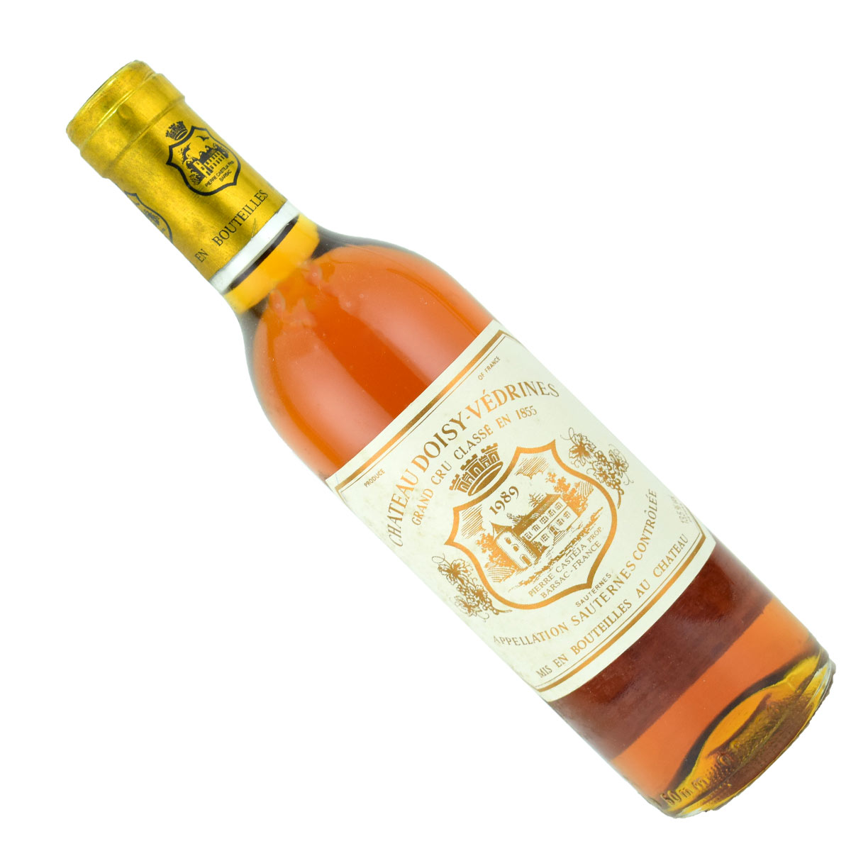 シャトー・ドワジィ・ヴェドリーヌ　1989（平成元年）　375mlハーフボトル　貴腐ワイン　ソーテルヌ　CH.DOISY VEDRINES Sauternes　デザートワイン