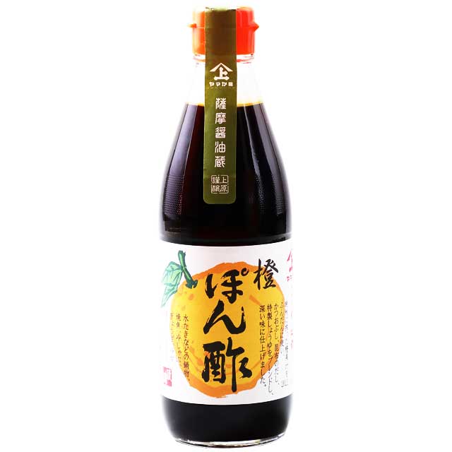 ヤマガミ醤油　橙ぽん酢　360ml　　上原産業　ぽん酢　鹿児島南九州市［上原産業／めんつゆ／鹿児島南..