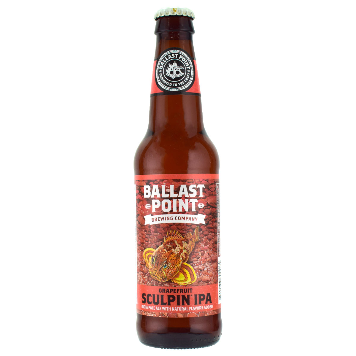 （賞味期限2022年1月27日） バラストポイント グレープフルーツスカルピン 355ml瓶×1 クラフトビール アメリカビール　Ballast Point Sculpin IPA BIN