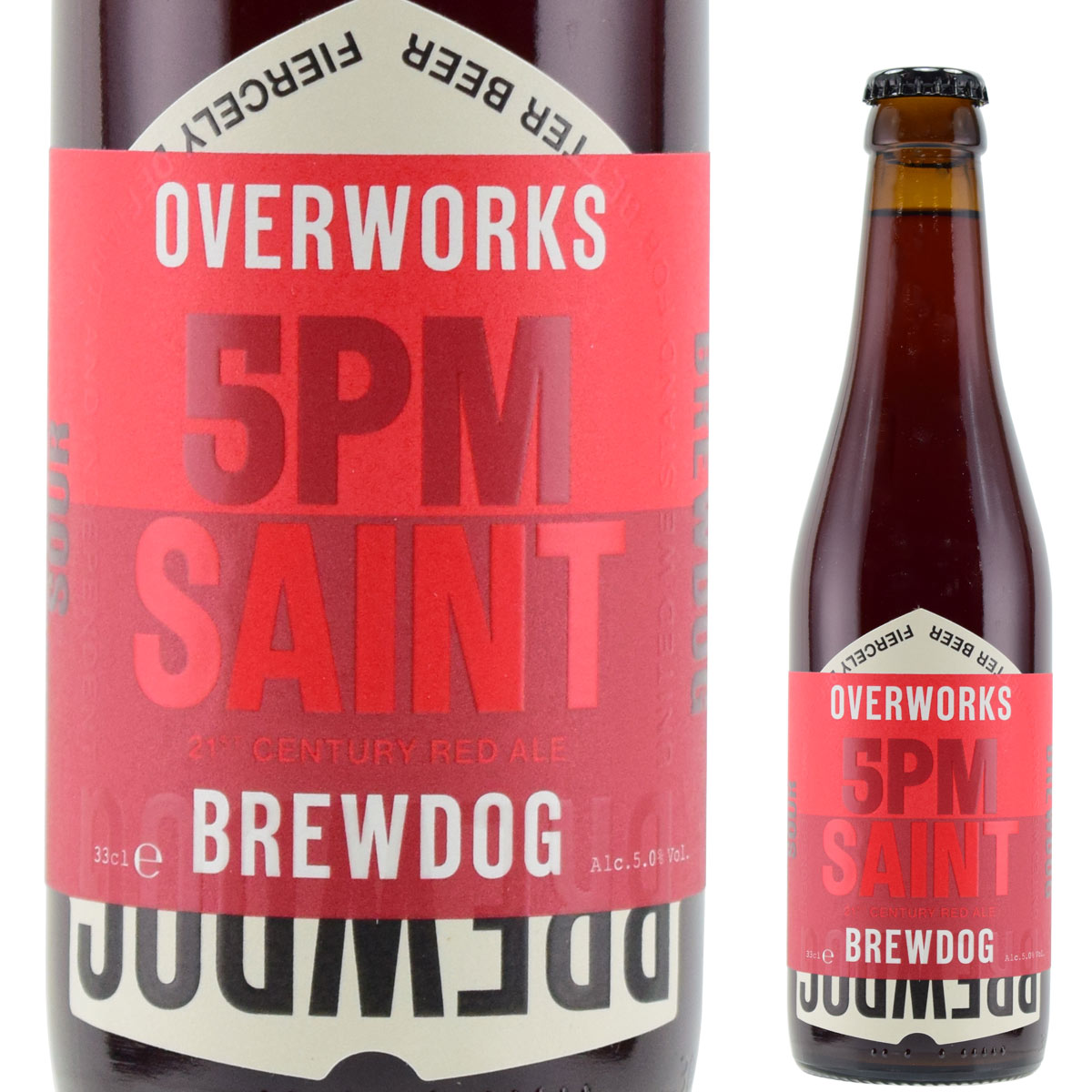 ブリュードッグ オーバーワークス 5PMセイント ブレテッドレッドエール 330ml瓶　BREWDOG 5PM saint