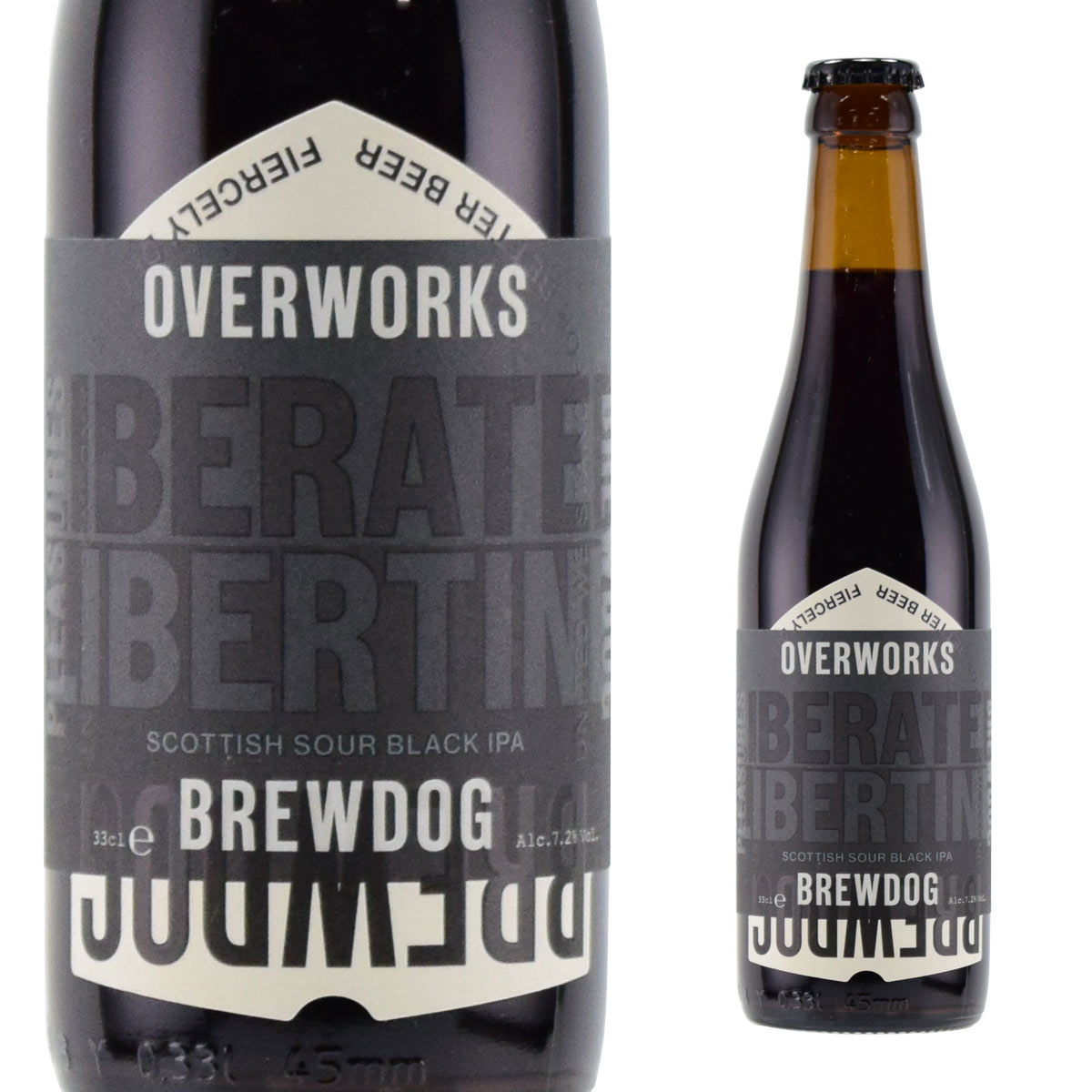 ブリュードッグ オーバーワークス リベレイテッド リバティーン スコティッシュ サワーブラック IPA 330ml瓶　BREWDOG Liberated Libertine