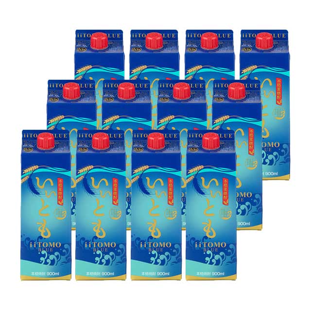 乐天商城 - いいともブルー 25度 スリムパック 900ml×12本 麦焼酎 雲海酒造※北海道・東北エリアは別途運賃が1000円発生します。