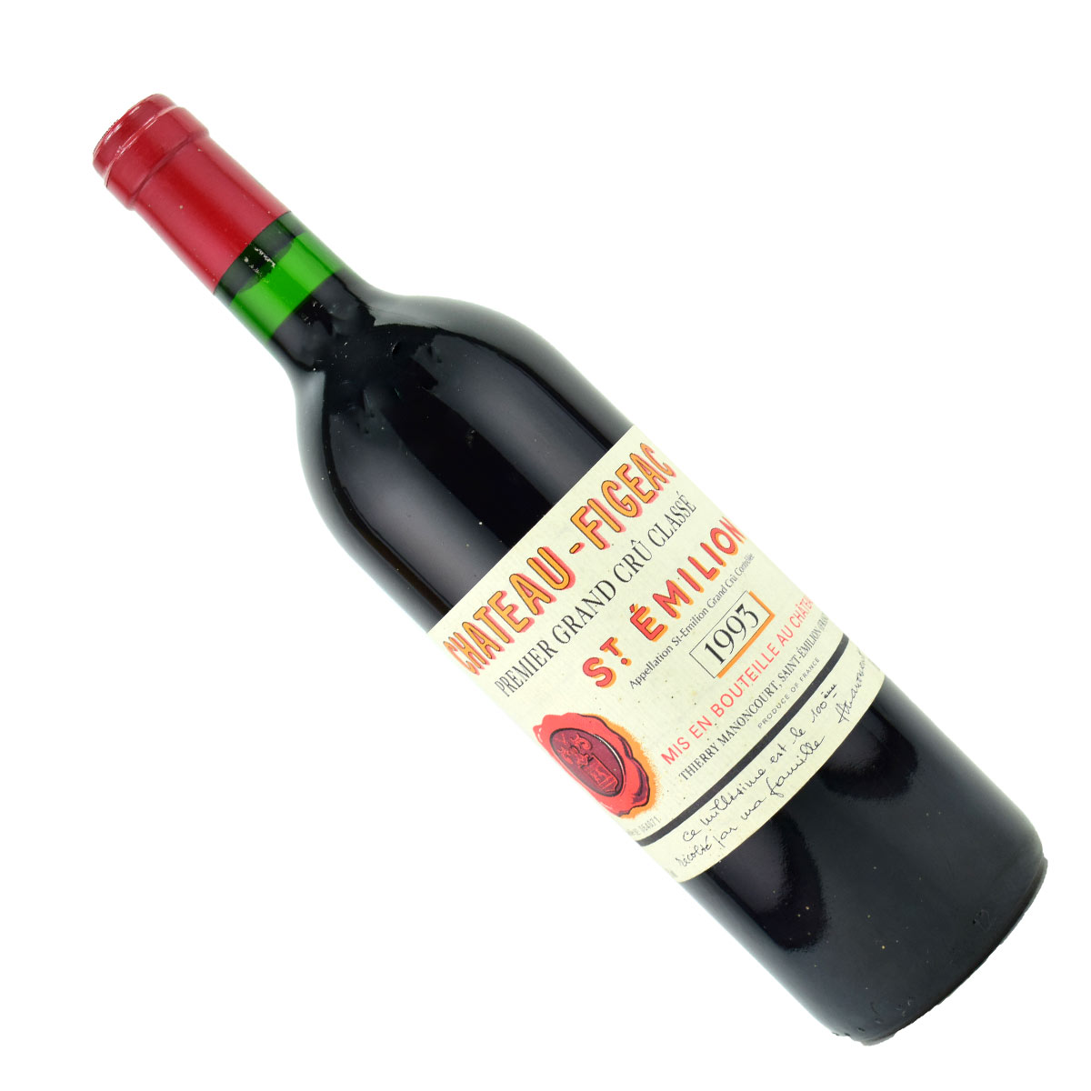 シャトー・フィジャック　1993（平成5年）750ml赤　サンテミリオン　プルミエ・グランクリュ・クラッセA　Chateau FIGEAC SAINT EMILION