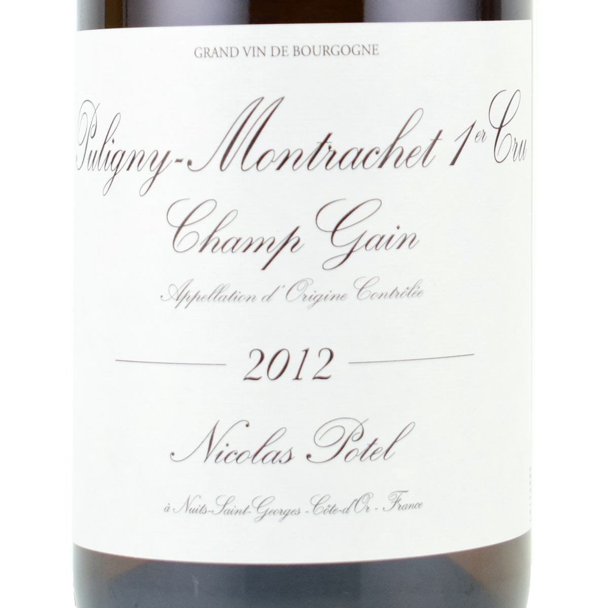 ［2012］［ブルゴーニュ1級畑］ニコラ・ポテル ピュリニー・モンラッシェ レ・シャンガン 750ml白NICOLAS POTEL　PULIGNY MONTRACHET 1ER CRU CHAMP GAIN kinko-10033691 オーリック サンプル画像3