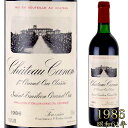 シャトー・カノン 1986 750ml赤 サンテミリオン プルミエ・グランクリュ・クラッセB　Chateau Canon 1er Grand Cru Classe B※北海道・東北地区は、別途送料1000円が発生します。