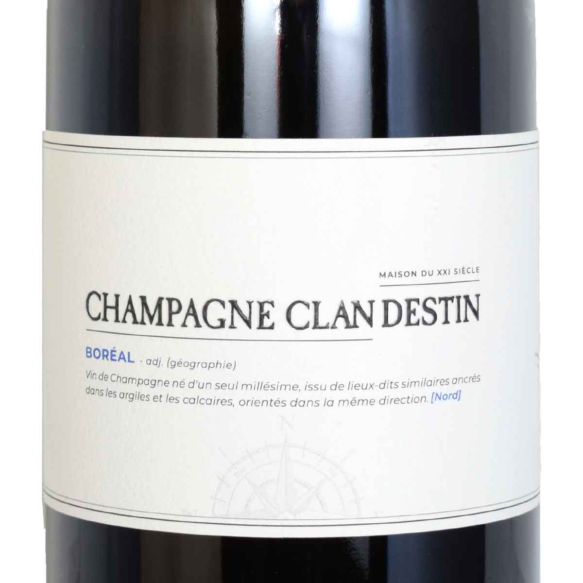 ［シャンパーニュ］［2022］ボレアル・ブリュット・ナチュール 750ml泡 クランデスタンBOREAL BRUT NATURE / CLANDESTIN kinko-10038458 オーリック サンプル画像2