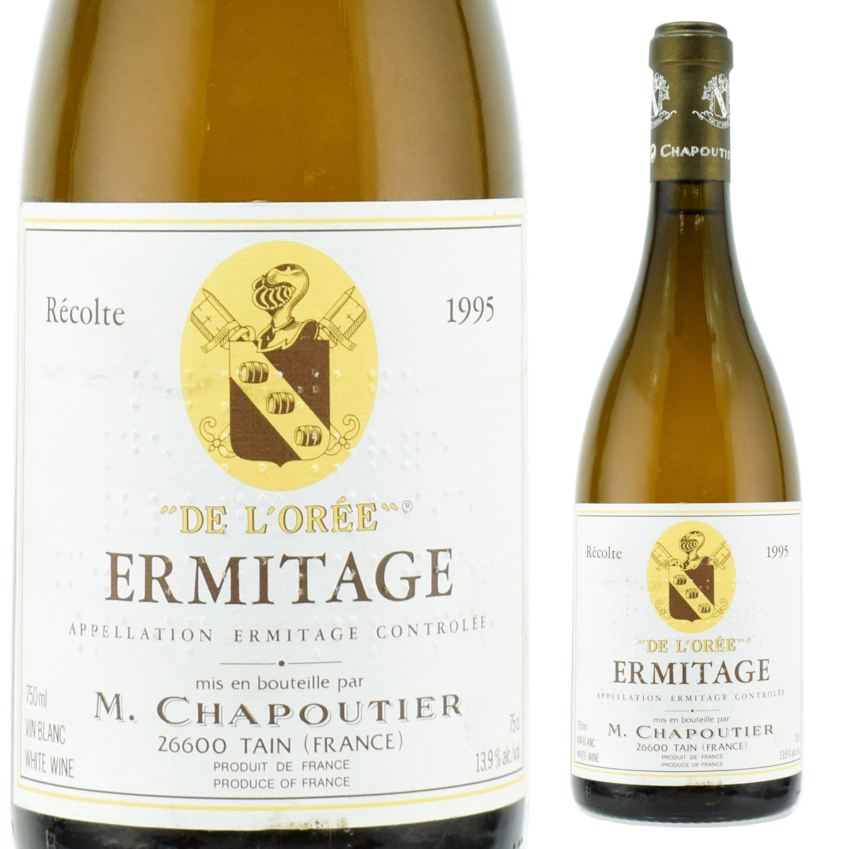 エルミタージュ・ブラン・ド・ロレ　1995　750ml白　フランス・ローヌ　シャプティエ　ERMITAGE DE L'OREE BLANC M.Chapoutier　送料は無料（送料欄にクール便代金が加算されます）