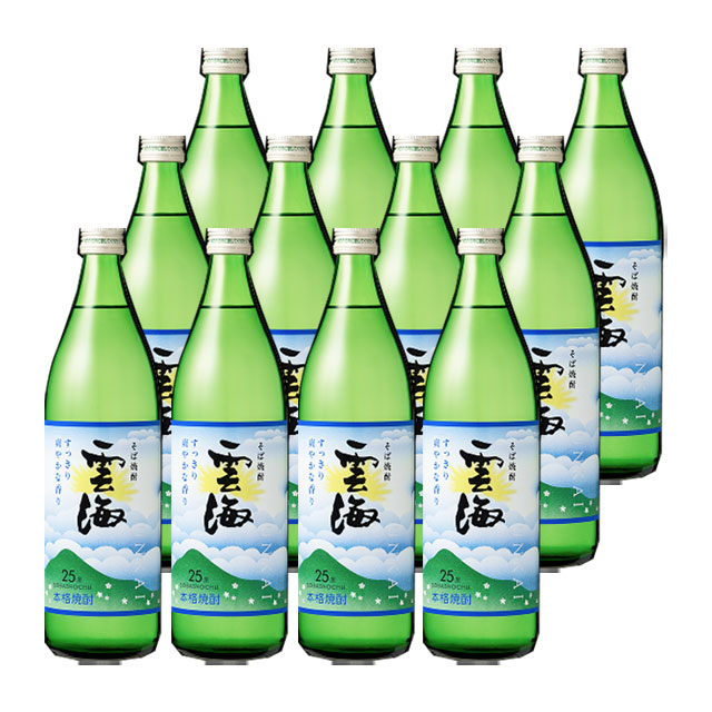 雲海そば 25度 900ml×12本 そば焼酎 雲