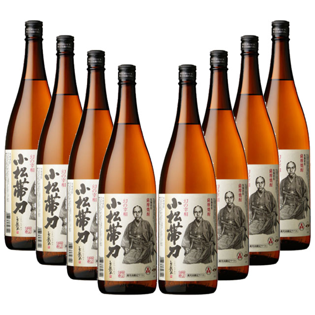 鹿児島限定ラベル 小松帯刀 25度 1800ml×8本 芋焼酎 　※北海道・東北エリアは別途運賃が1000円発生します。※北海道・東北エリアは別途運賃が1000円発生します。