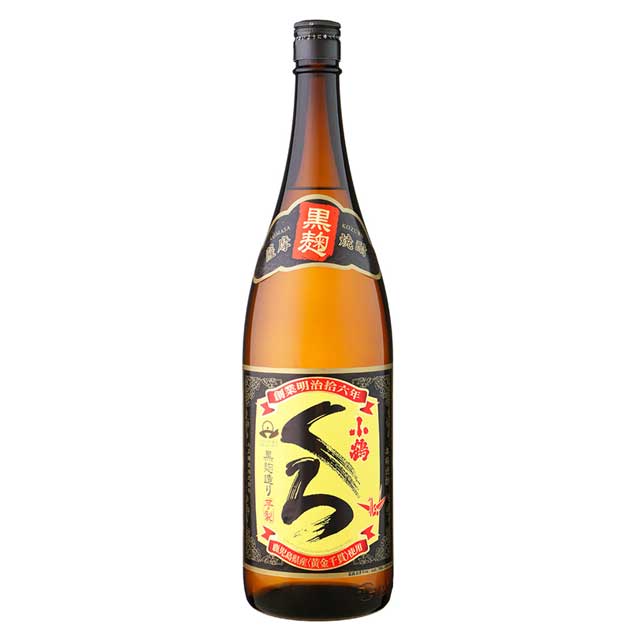 さつま小鶴黒 25度 1800ml×6本 芋焼酎 小正醸造※北海道・東北エリアは別途運賃が1000円発生します。