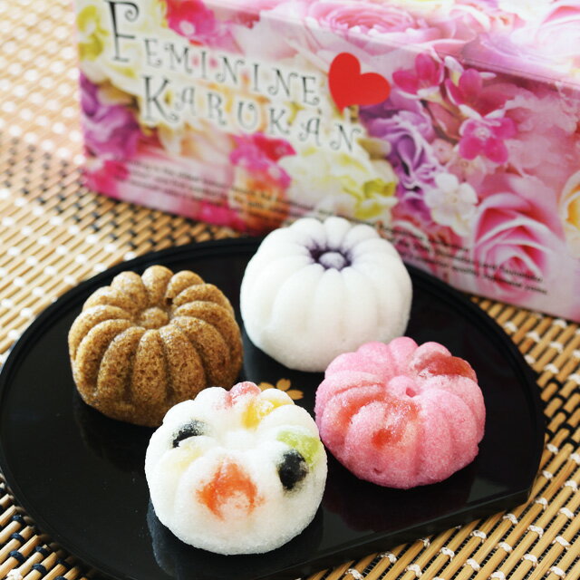 かごしま旅の駅　魔猿城　かるかんまんじゅう　フェミニンかるかん　4個入のサムネイル