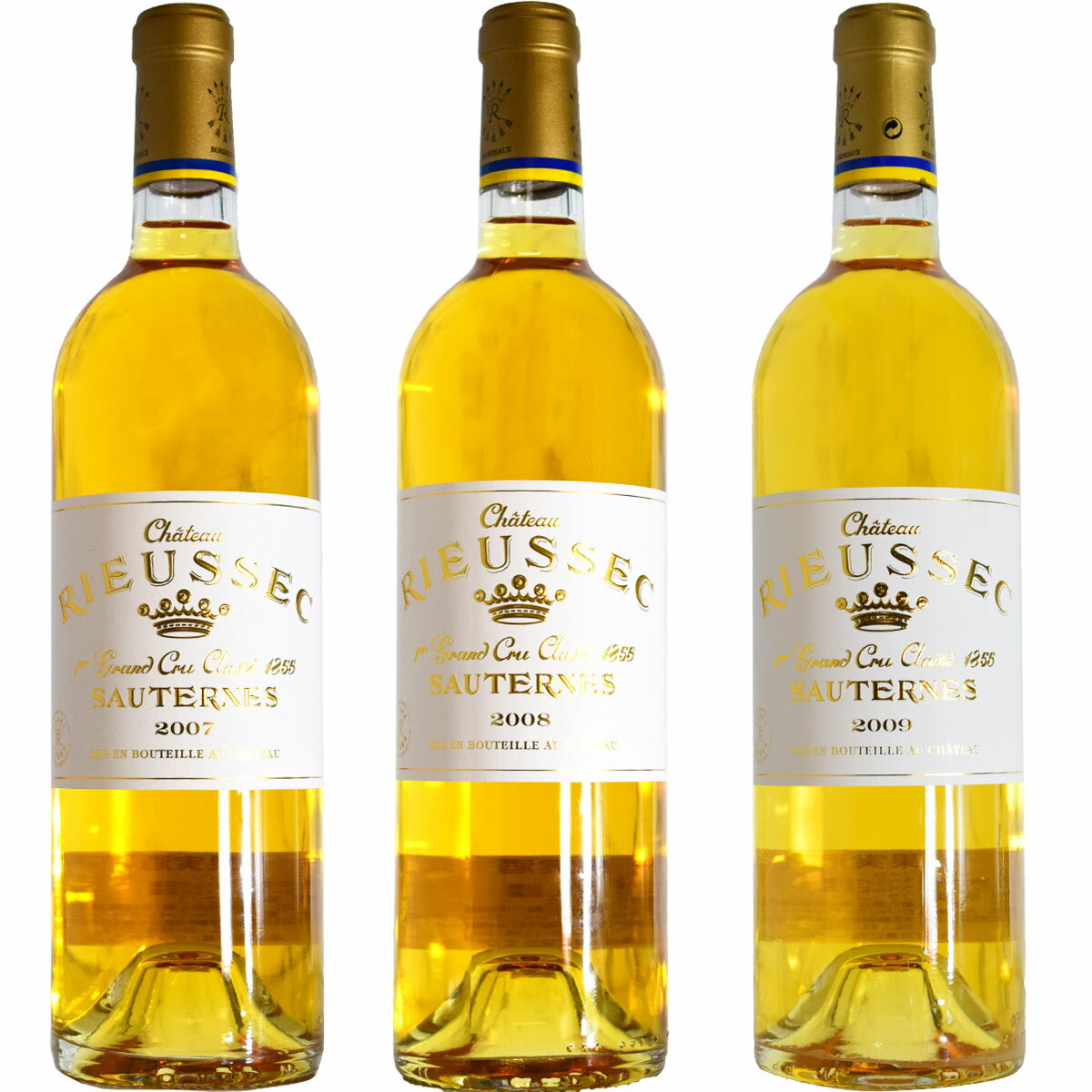 シャトー・リューセック　垂直試飲セット　750ml×3本　2007　2008　2009　Chateau Riussec　送料無料ですが北海道・東北は別途送料必要（1,000円）クール便代金330円追加されます。