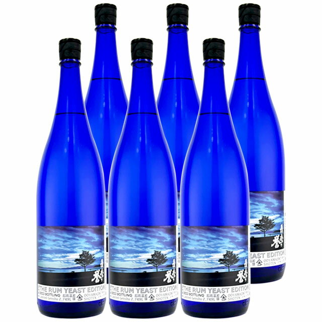 薩摩の誉 THE RUM YEAST EDITION 25度 1800ml×6本 芋焼酎 大山甚七商店　※北海道・東北エリアは別途運賃が1000円発生します。※北海道・東北エリアは別途運賃が1000円発生します。