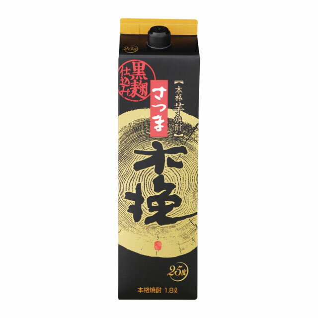 さつま木挽 黒麹 パック 25度 1800ml 芋焼酎 雲海酒造 鹿児島