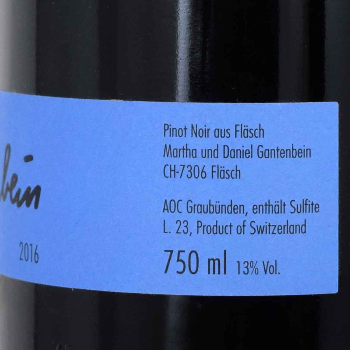 ［スイスワイン］［2016］ピノ・ノワール 750ml赤 ガンテンバインGantenbein Pinot Noir kinko-10038329 オーリック サンプル画像3