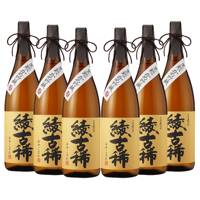 商品詳細 ■商品番号 275274 ■商品種別 麦焼酎 ■内容量 1800ml×6本 ■アルコール度数 25度 ■麹菌 黒麹 ■蒸留方法 常圧蒸留 ■メーカー 雲海酒造（株） ■原材料 大麦・大麦麹 コメント 厳選された麦を原料に宮崎・綾の日本有数の照葉樹林が生みだす清らかな水を仕込み水に使用し、ちょっといい麦焼酎をコンセプトに、伝統的な造りにこだわって造り上げました。黒麹仕込み・甕貯蔵ならではの、まろやかな口当たりと穏やかな香り、すっきりとしたのどごしが特徴です。