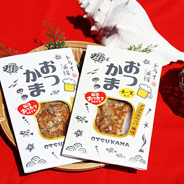 浜崎蒲鉾　ドライ蒲鉾 おつかまプレーン・チーズ各2枚　パケット送料無料 代引同梱日時指定不可