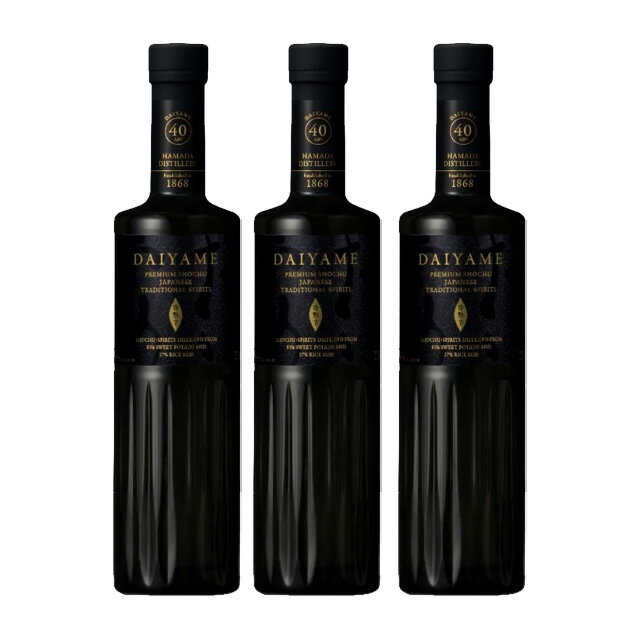 DAIYAME40(だいやめフォーティ) 40度 700ml×3本 芋焼酎 濱田酒造※北海道・東北エリアは別途運賃が1000円発生します。