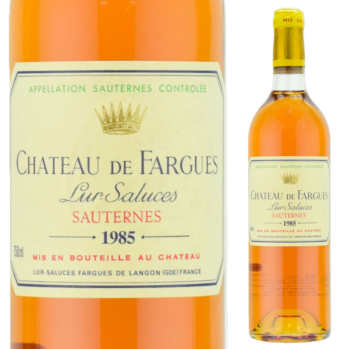 シャトー・ド・ファルグ 1985 750ml 貴腐ワイン ソーテルヌ　Chateau DE FARGUES　デザートワイン