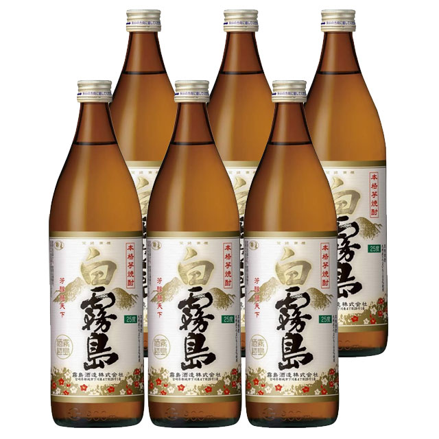 乐天商城 - 白霧島 25度 900ml×6本 芋焼酎 霧島酒造※北海道・東北エリアは別途運賃が1000円発生します。