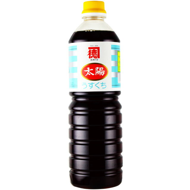 送料無料　カネトク醤油　太陽うすくちしょうゆ　1000ml×6本　　佐賀屋醸造 　濃口醤油　鹿児島うすくち醤油　　産地直送　代金引換不可　同梱不可