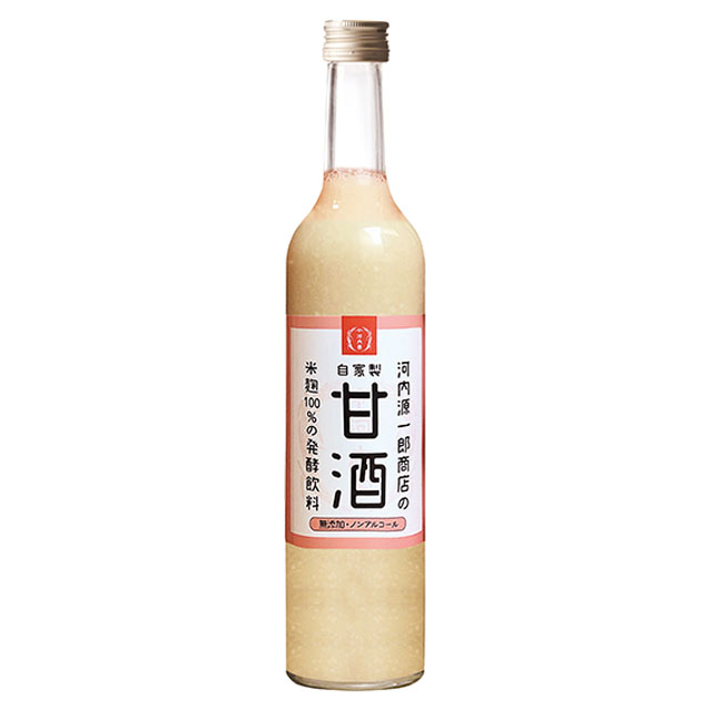 自家製　甘酒　500ml 河内源一郎商店 メーカー直送／代引・同梱不可※北海道・東北地区は、別途送料1000円が発生します。　送料無料 お中元 ギフト プレゼント 御中元 記念日 内祝い お歳暮