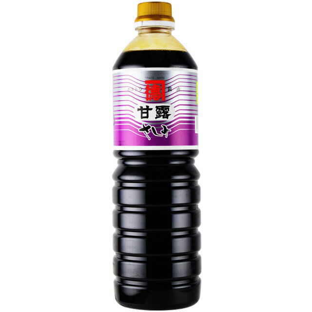 送料無料 カネトク醤油 さしみしょうゆ 甘露 1000ml×6本 佐賀屋醸造 濃口醤油 鹿児島あまくち醤油 産地直送 代金引換不可 同梱不可