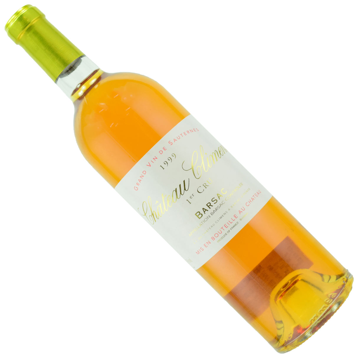 シャトー・クリマン　1999　750ml　貴腐ワイン　ソーテルヌ（バルザック）　格付1級　Chateau　Climens Sauternes　デザートワイン