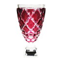伝匠 薩摩切子 脚付杯(大) 金赤母の日 父の日 ギフト 薩摩切子 グラス 脚付杯 薩摩切子グラス 還暦祝 結婚祝 退職祝 記念品※北海道・東北地区は、別途送料...