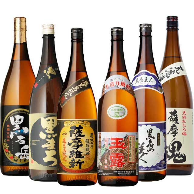 今売れている芋焼酎黒麹セット 2014 1800ml×6 焼酎 飲み比べセット　※北海道・東北地区は、別途送料1000円が発生しま…